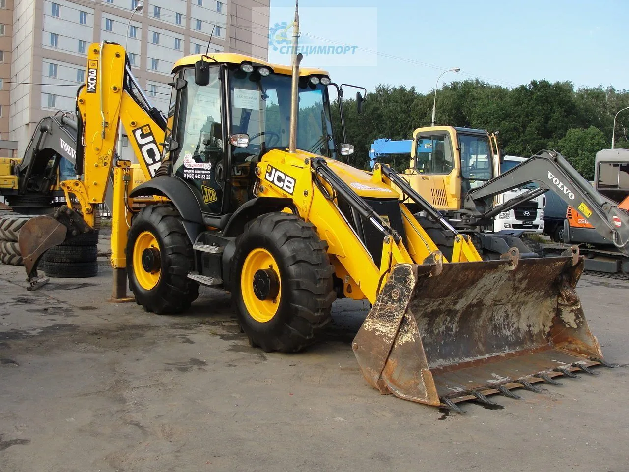 Сестрорецк экскаватор погрузчик в аренду. jcb 4cx